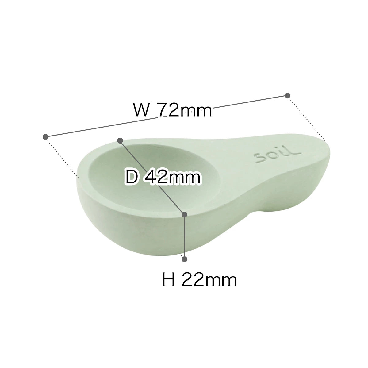 soil ソイル チャサジ 全3色 茶さじ 珪藻土 吸湿 湿気対策