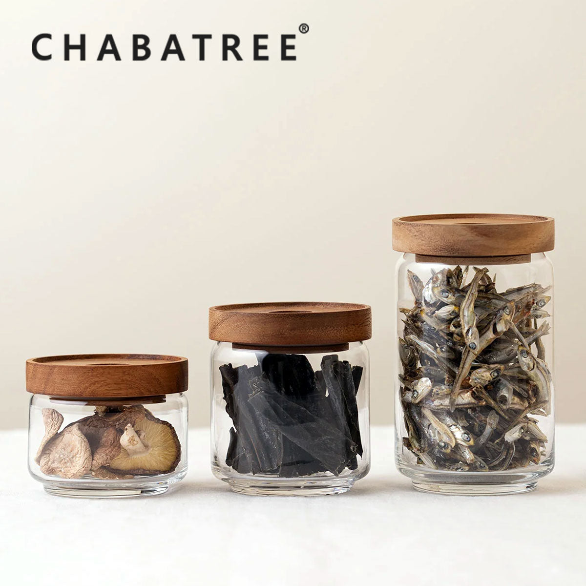 チャバツリーCHABATREE サイノシュア　ガラスジャー　S 8個 CHABATREE チャバツリー サイノシュアジャー ガラスキャニスター
