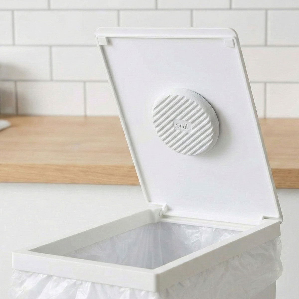 soil ソイル フレッシェンフォアトラッシュカン サークル / スクエア 珪藻土 ゴミ箱用 吸湿脱臭プレート