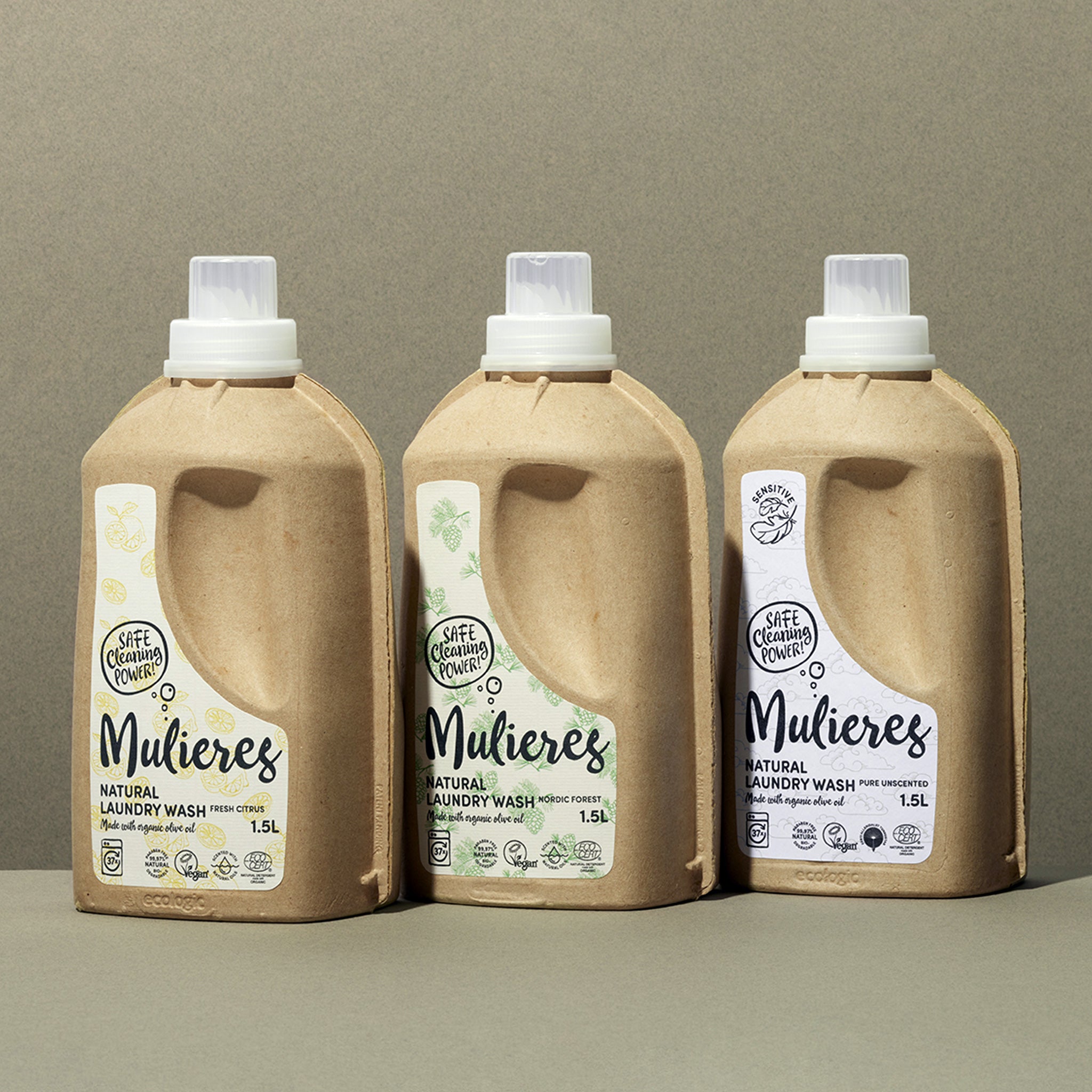 ムリエレス 天然由来のエコ洗濯洗剤 1.5L 全4種の香り | エコサート認証・99.97%天然成分・環境にもやさしい液体せっけん