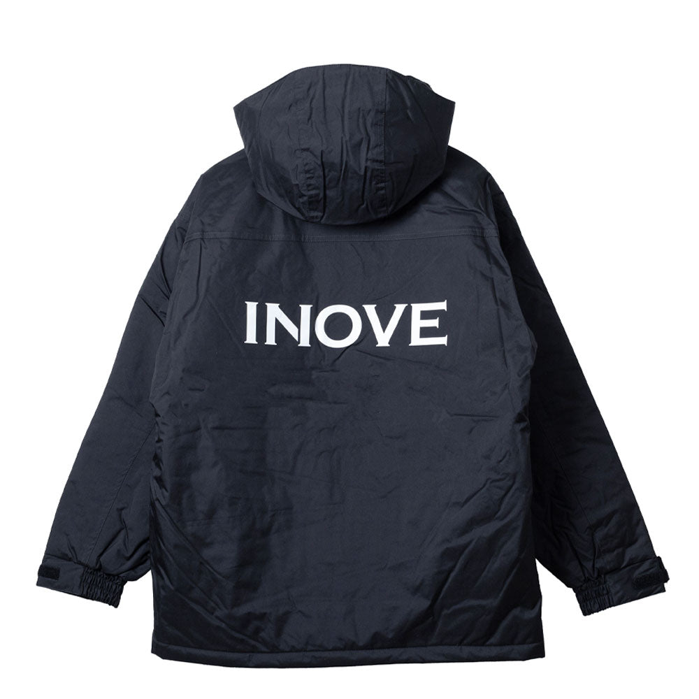 INOVE オリジナル 防水防寒ハーフコート 男女兼用 ブラック