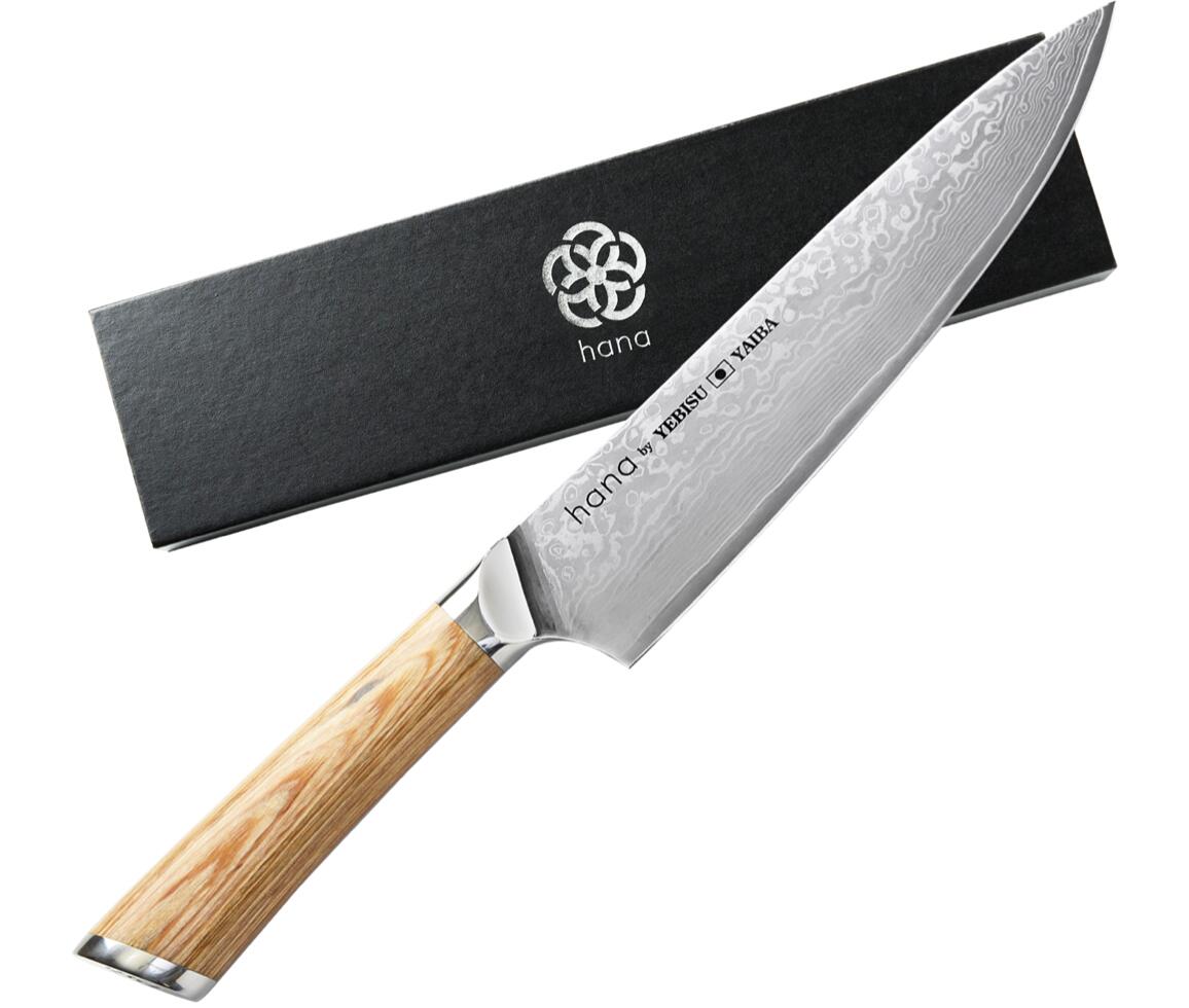 hana ダマスカス包丁 恵比寿刃 三徳包丁 全6種 VG-10 愛でたい包丁 hana by YEBISUYAIBA