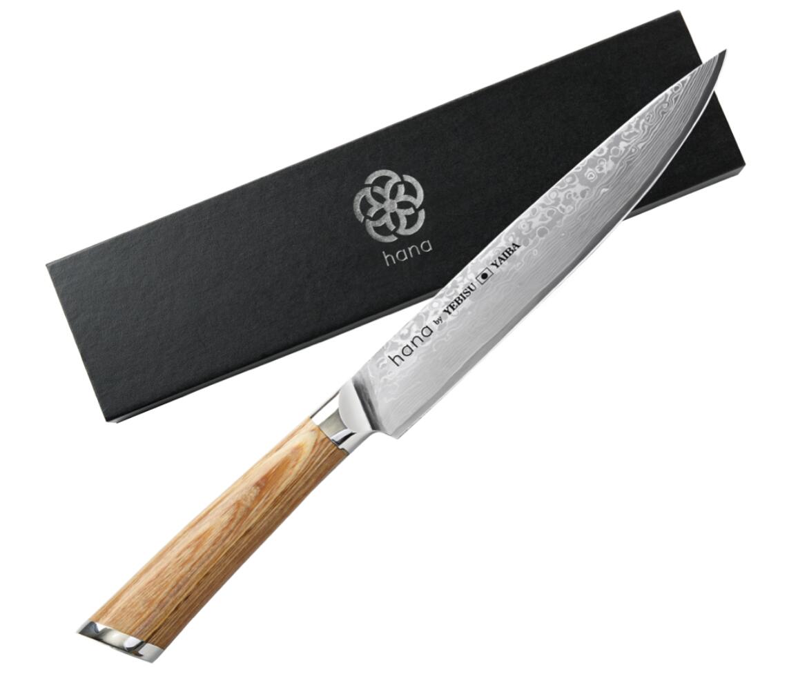 hana ダマスカス包丁 恵比寿刃 三徳包丁 全6種 VG-10 愛でたい包丁 hana by YEBISUYAIBA