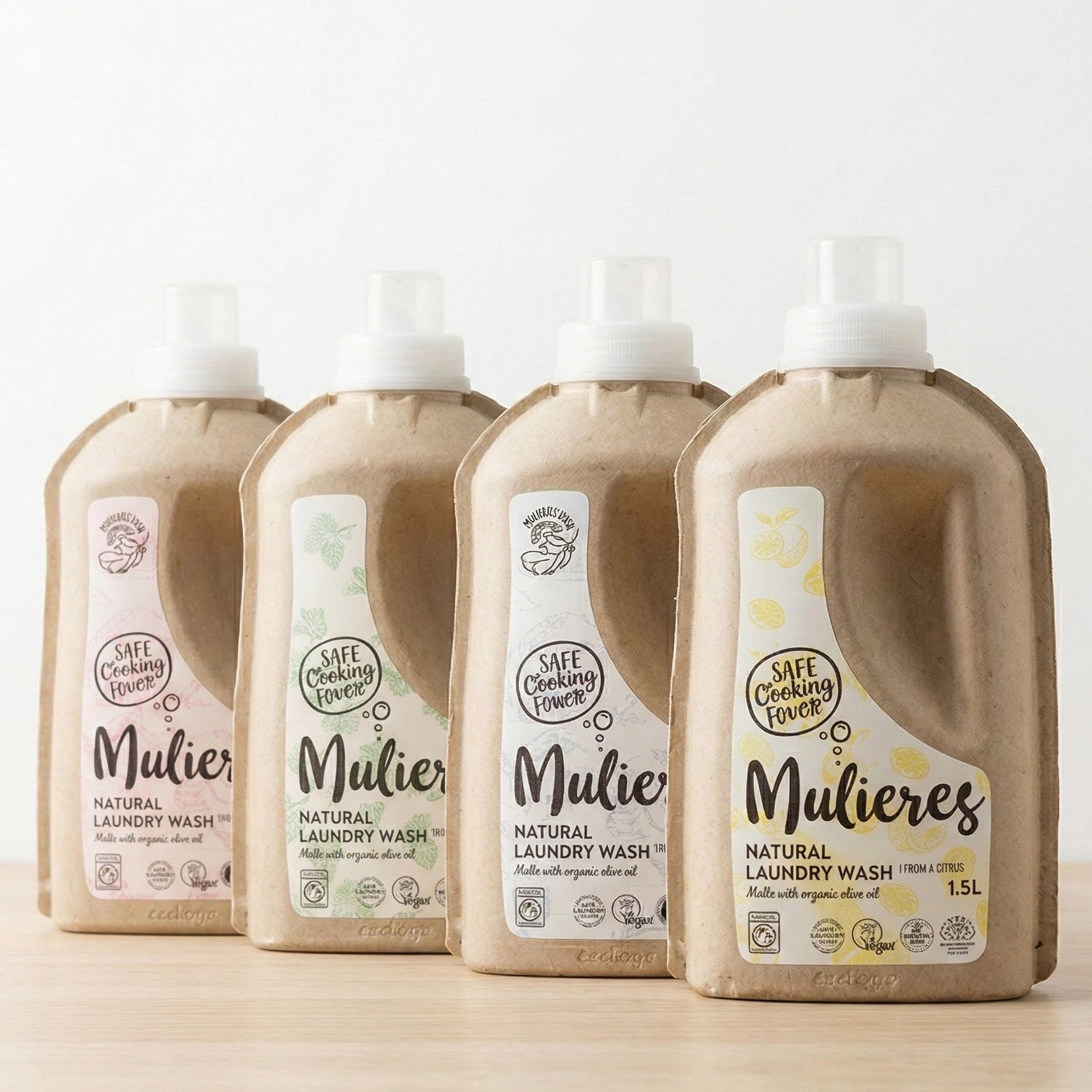 ムリエレス 天然由来エコ洗濯洗剤 全4種の香り｜エコサート認証・肌に