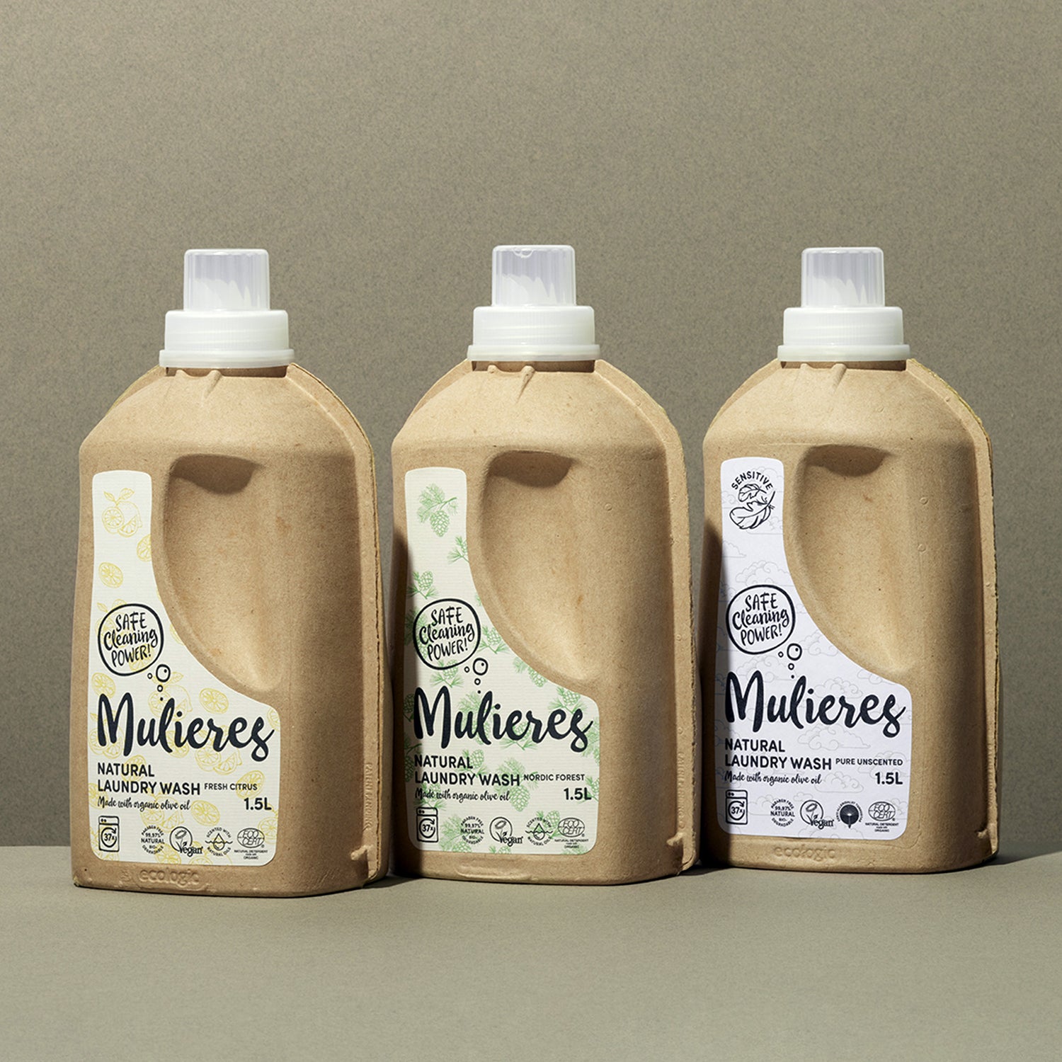 ムリエレス 天然由来のエコ洗濯洗剤 1.5L 全4種の香り | エコサート認証・99.97％天然成分・環境にもやさしい液体せっけん